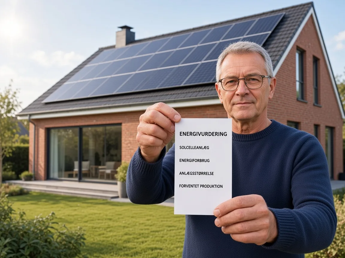 Boligejer med energivurdering til solcelleanlæg