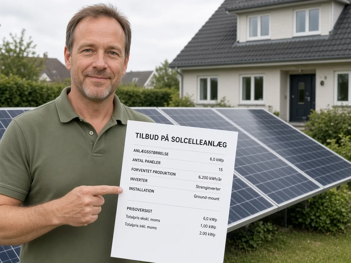 Boligejer med tilbud på solcelleanlæg